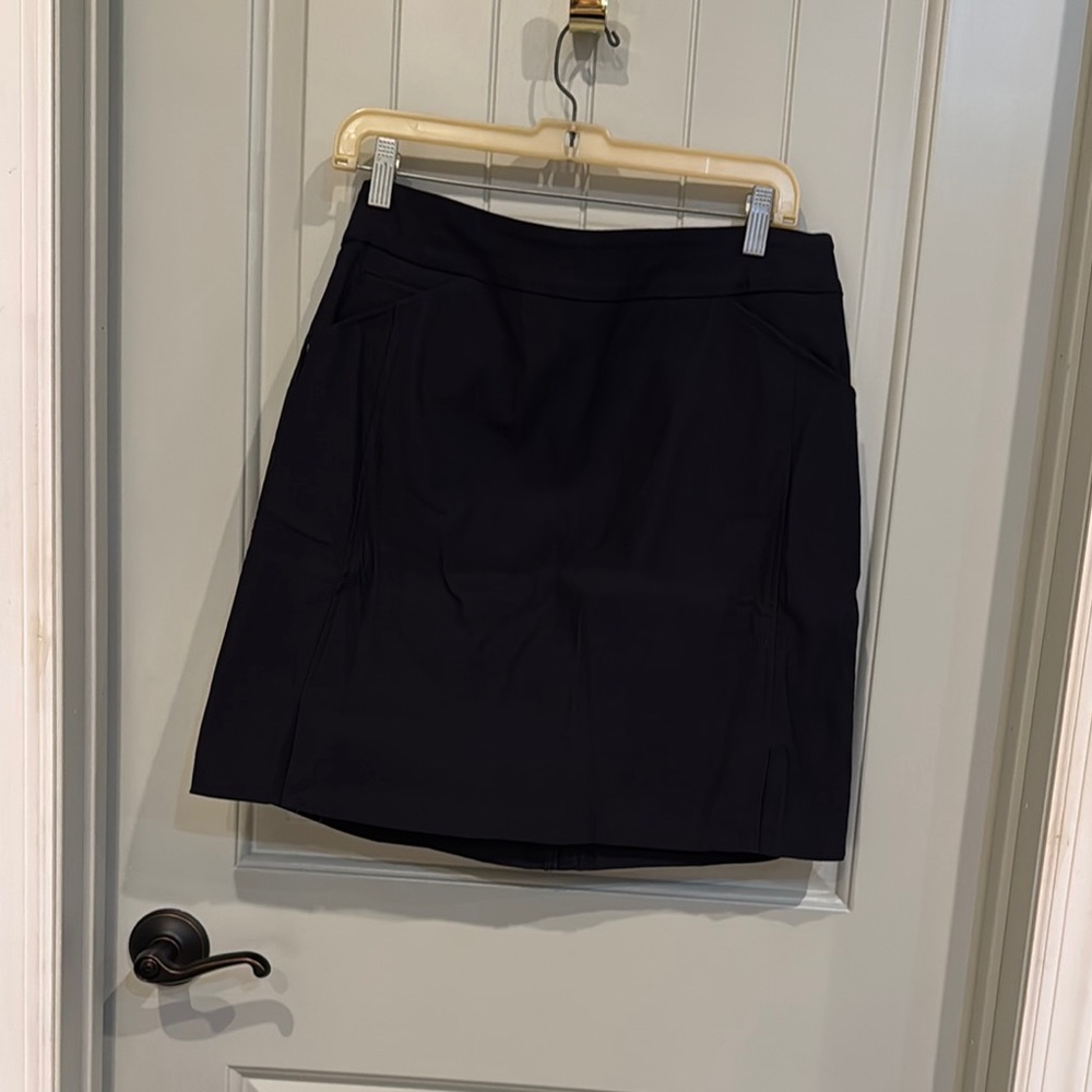 Tribal Blue A-Line Knee-Length Skirt
